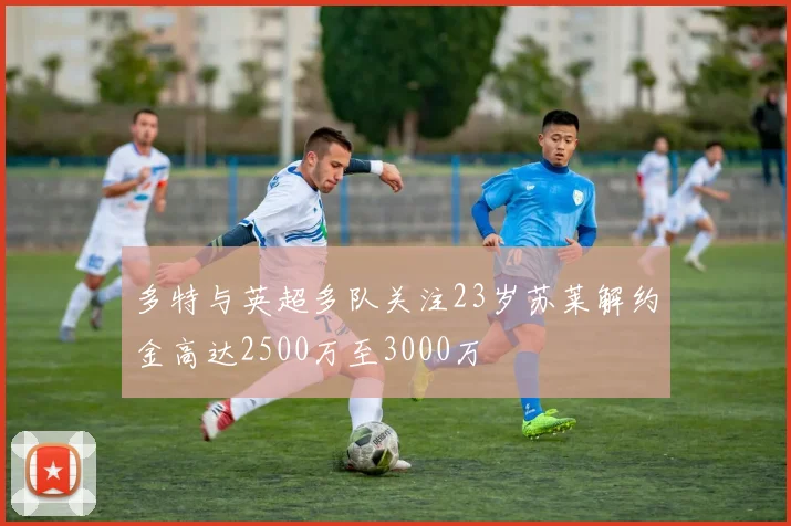 多特与英超多队关注23岁苏莱解约金高达2500万至3000万